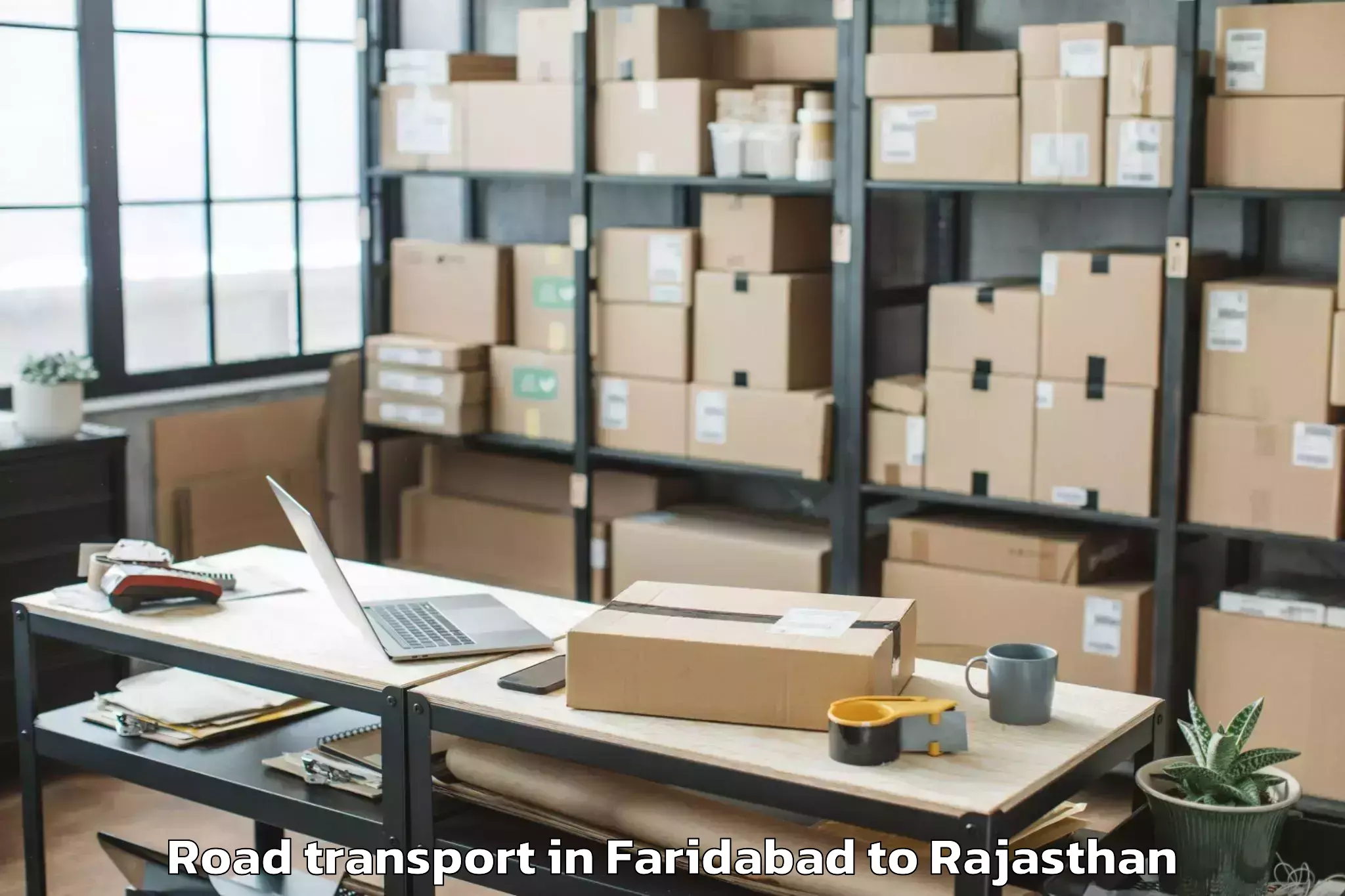 Affordable Faridabad to Madhav University Pindwara Road Transport